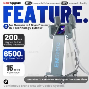 6500W NEO Hi-emtSlimming Machine EMS+EMT/RF