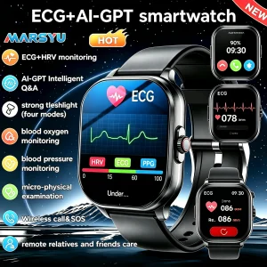 AI Healthy Diagnose ECG+PPG Smart Watch