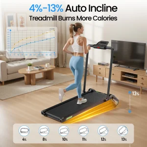 Walking Pad Treadmill with Auto Incline
